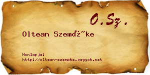 Oltean Szemőke névjegykártya